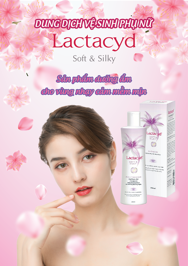 [HCM]Dung dịch vệ sinh phụ nữ Lactacyd Soft Silky (250ml- màu tím)
