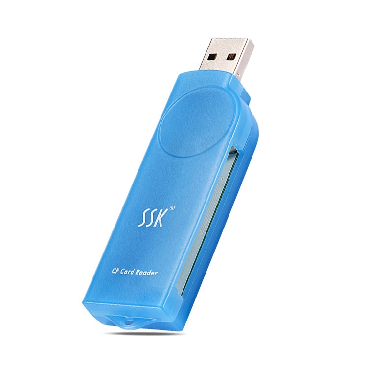 【New in stock】Smart SSK SCRS028 USB 2.0 Interface External Card Reader, Supports CF Card / MD new sale