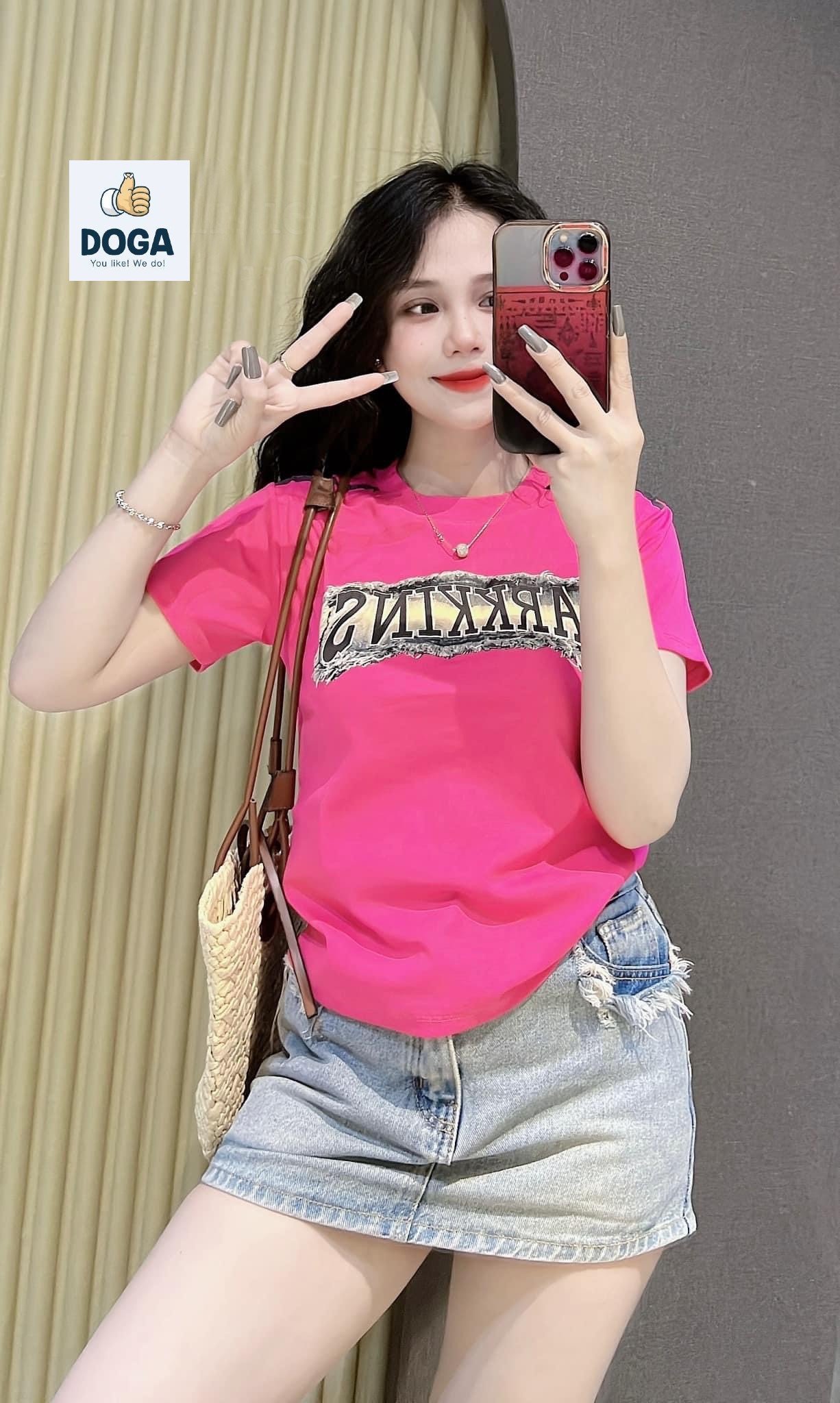 Áo Thun dáng baby tee có size 35kg đến 64kg chất BORIP COTTON Xịn in chữ không xù lông M160
