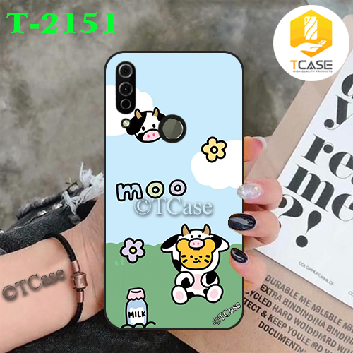 Ốp lưng Vsmart Joy 3 dẻo đen in hình Bò Sữa
