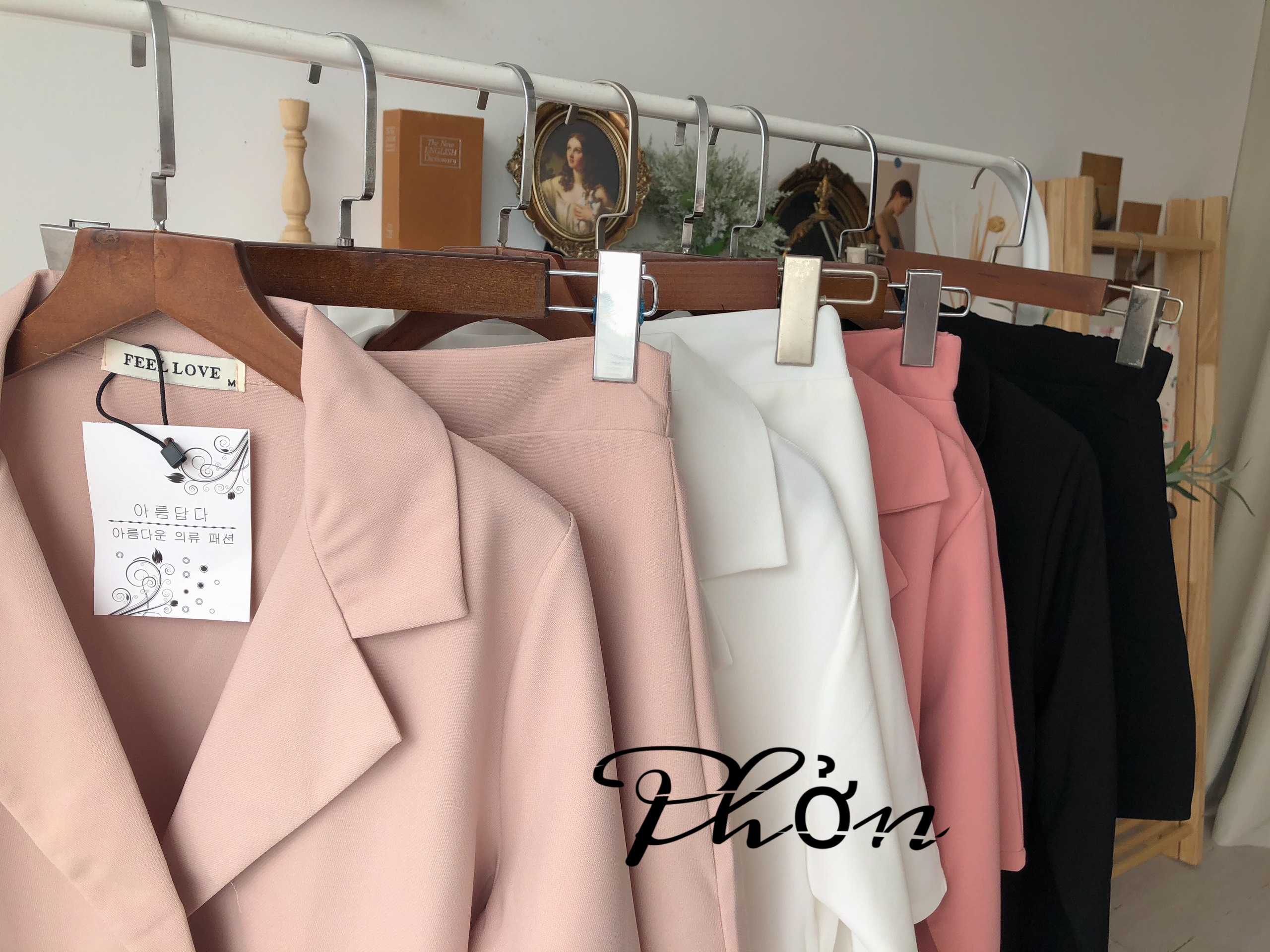 [🚛Sale 40%]Set vest blazer kèm chân váy[Ảnh thật kèm video]