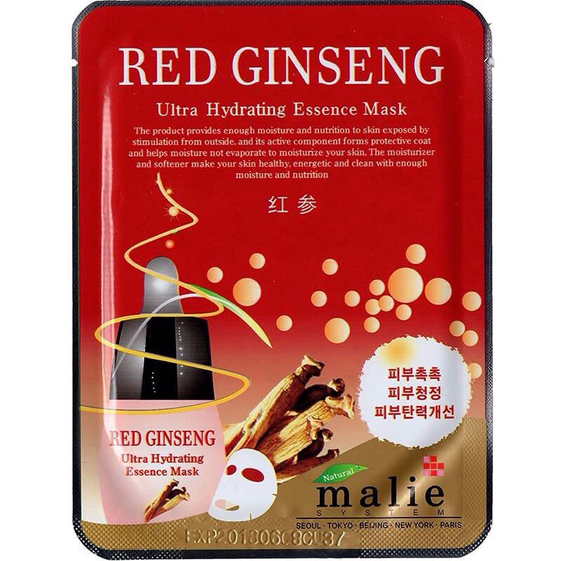 [HCM] [MUA 10 TẶNG 1] COMBO 10 Mặt nạ Hồng Sâm Hàn Quốc Red Ginseng dưỡng da trắng hồng