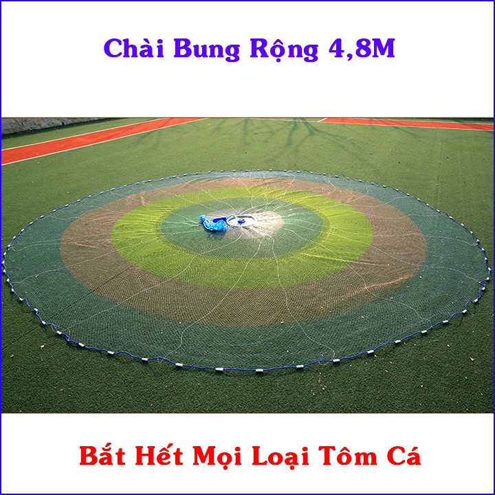 Chài đánh cá 7 màu .Lưới đánh cá - cam kết bảo hành đổi trả