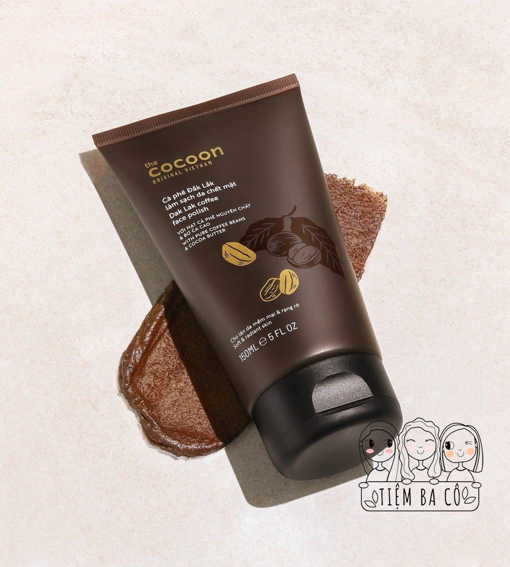 Tẩy tế bào chết cho da mặt Cà phê Đắk Lắk Cocoon 150ml.