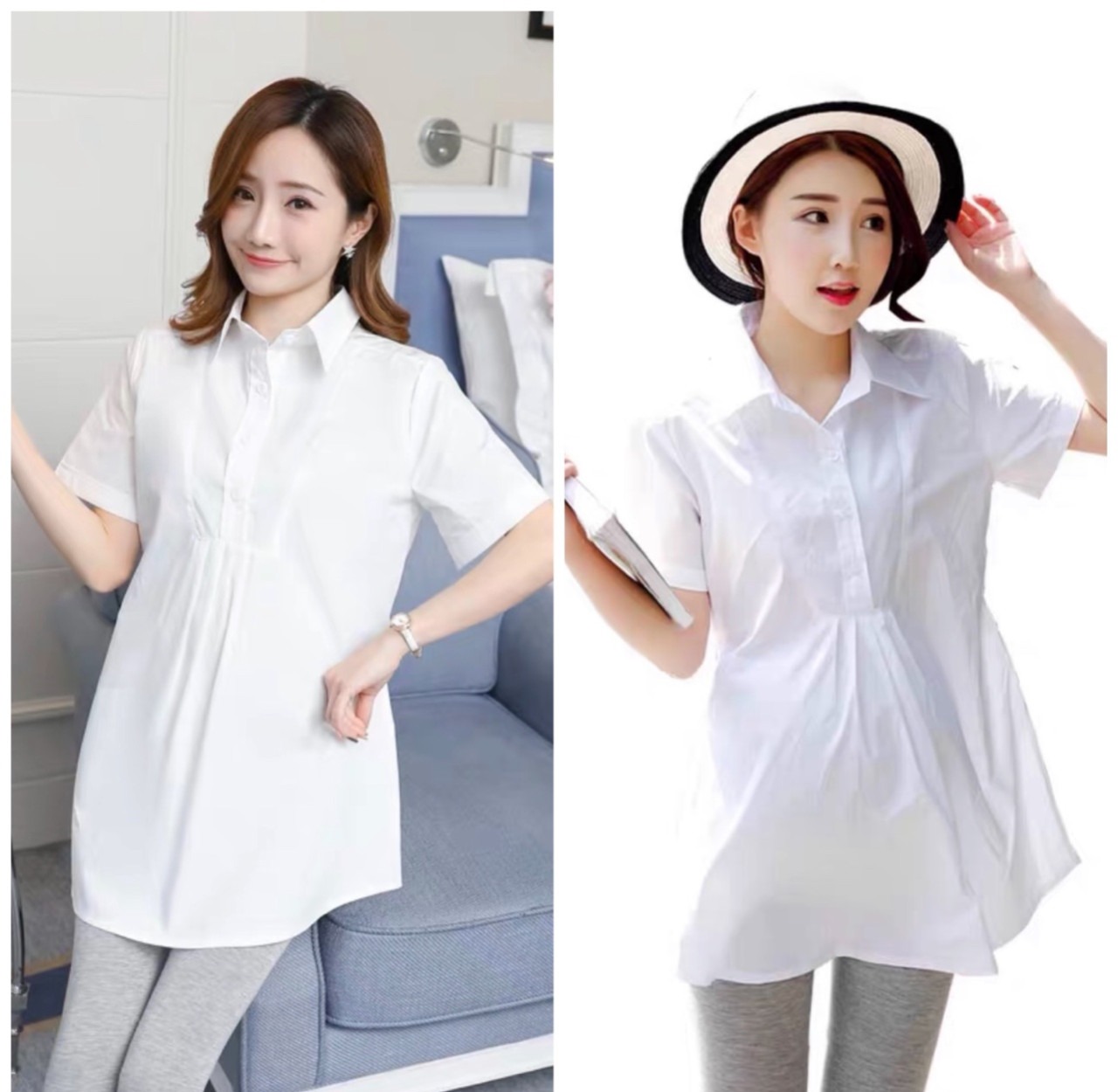 Áo bầu sơ mi-áo bầu thời trang