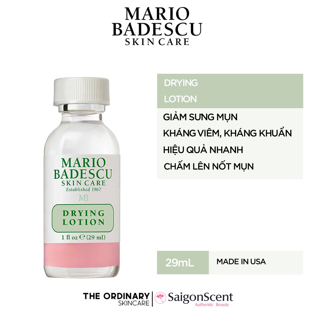 [HCM][KHÔNG HỘP ] Dung dịch giảm mụn Mario Badescu Drying Lotion ( 29mL )