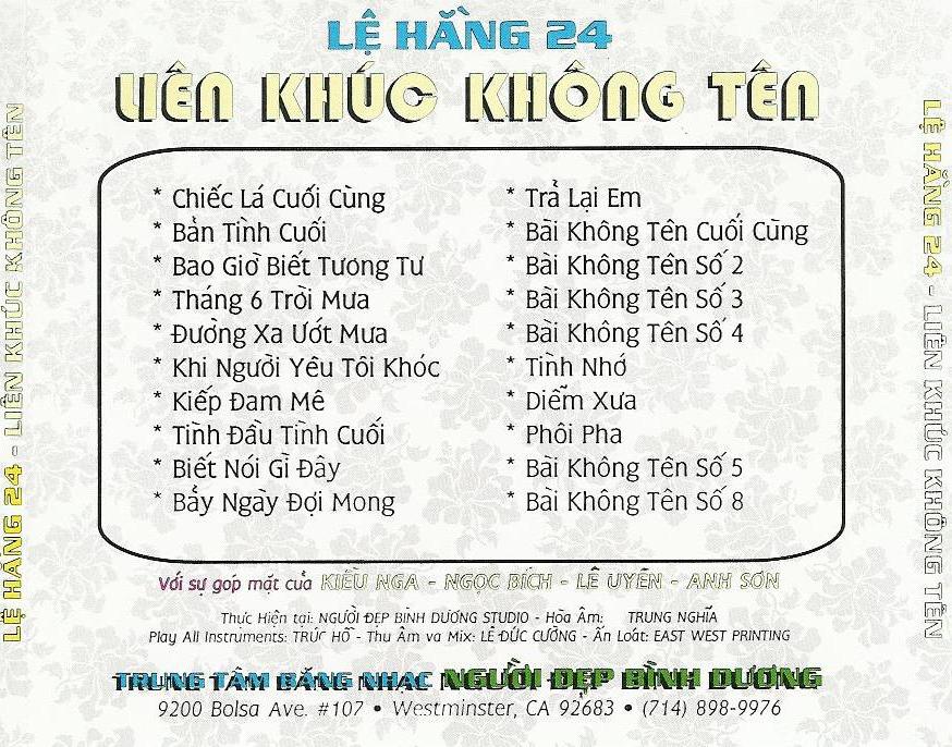 Bộ 6 đĩa cd nhạc Liên khúc 1