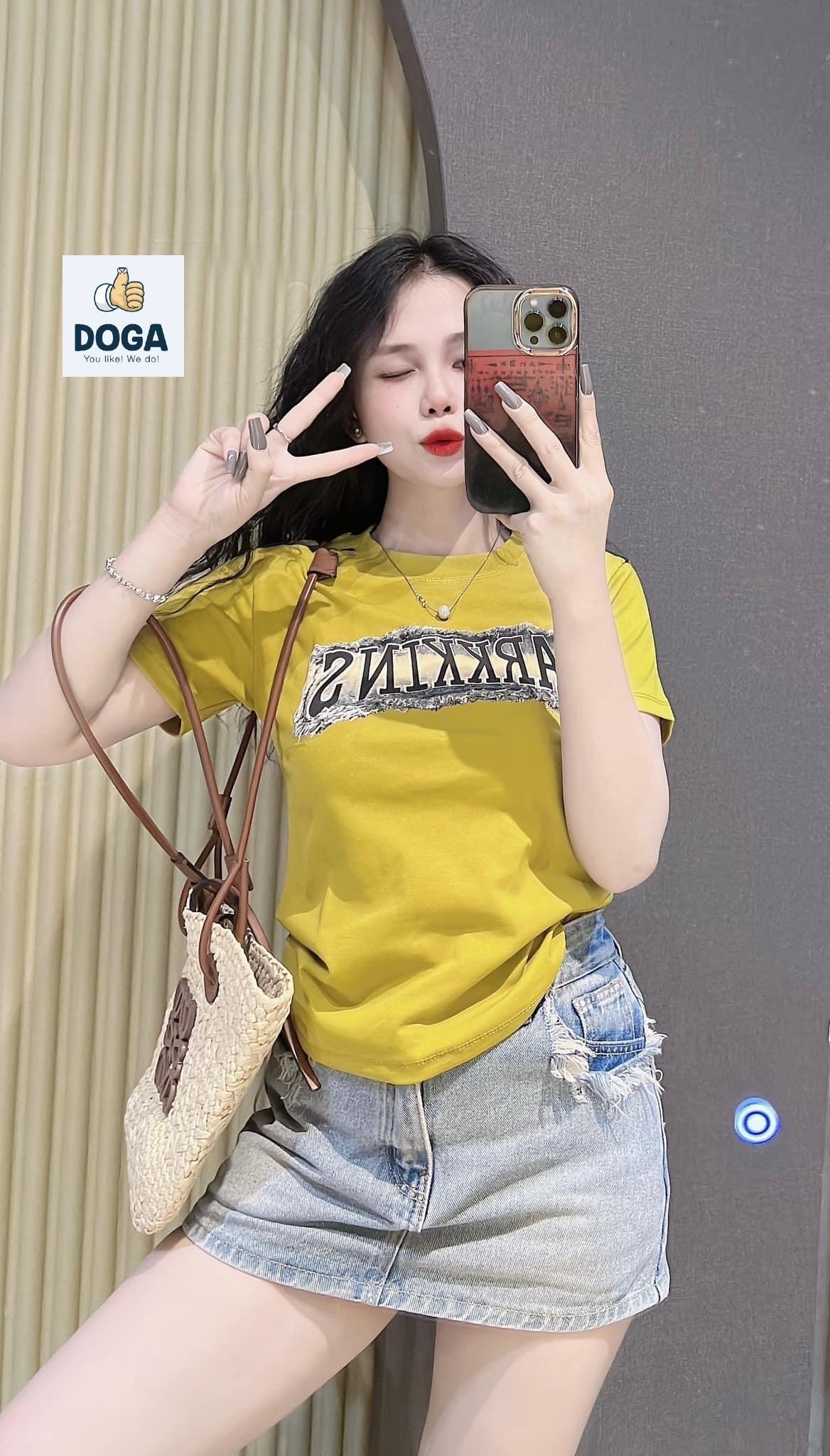 Áo Thun dáng baby tee có size 35kg đến 64kg chất BORIP COTTON Xịn in chữ không xù lông M160