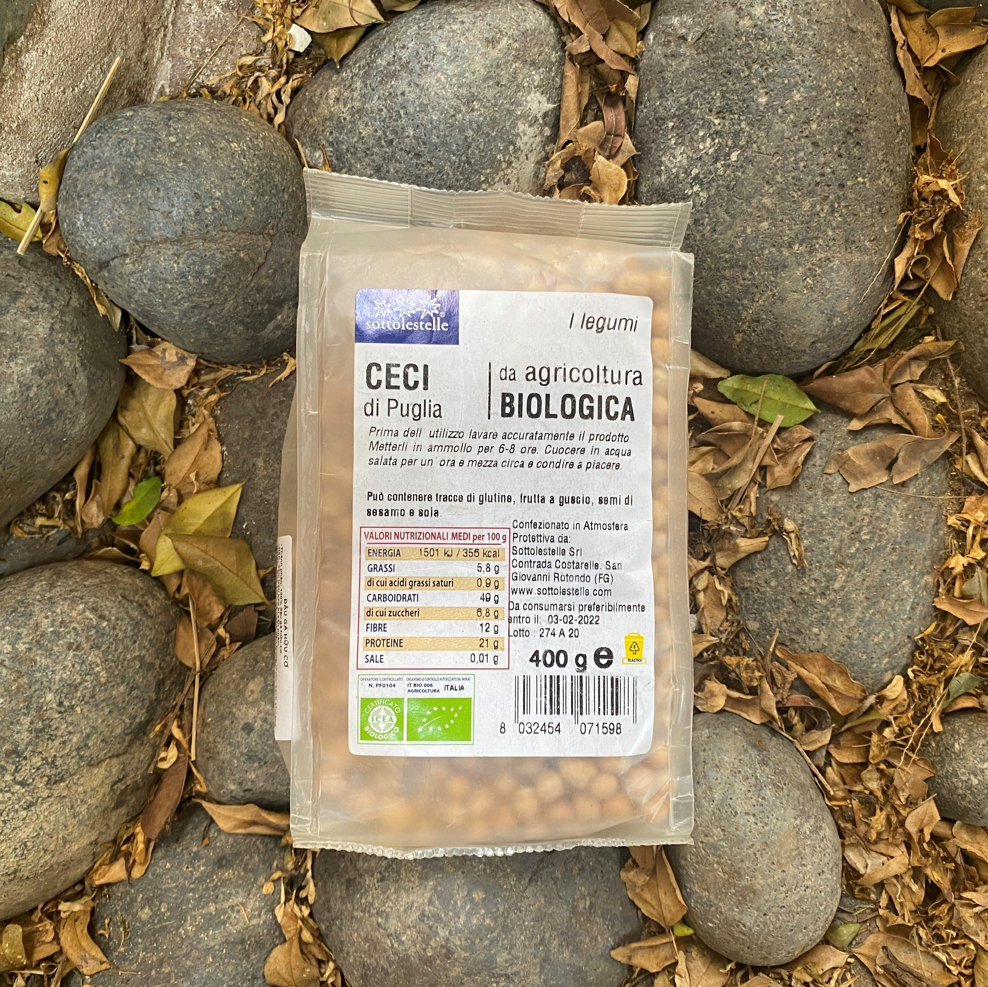 Đậu gà hữu cơ Sotto 400g