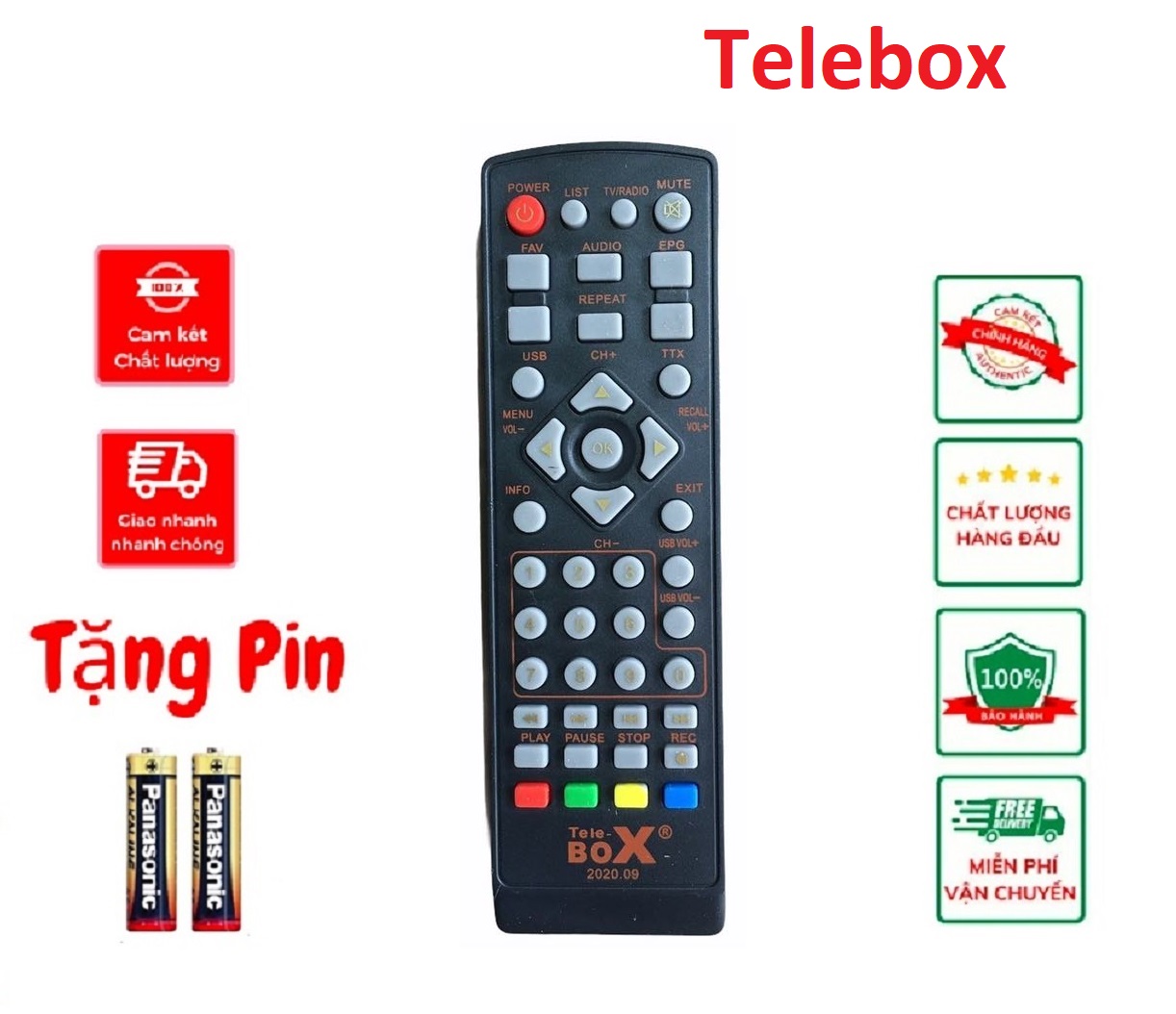 Điều khiển đầu thu kỹ thuật số Telebox,Remote đầu kỹ thuật số TvBox T201