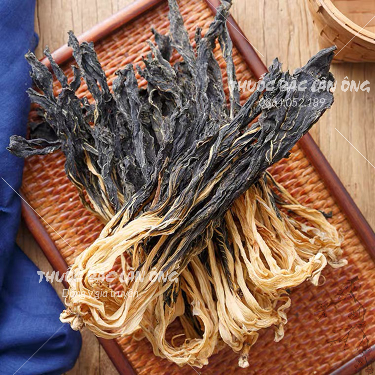 Củ cải bẹ trắng khô 100g (Hầm canh, xào, muối dưa)