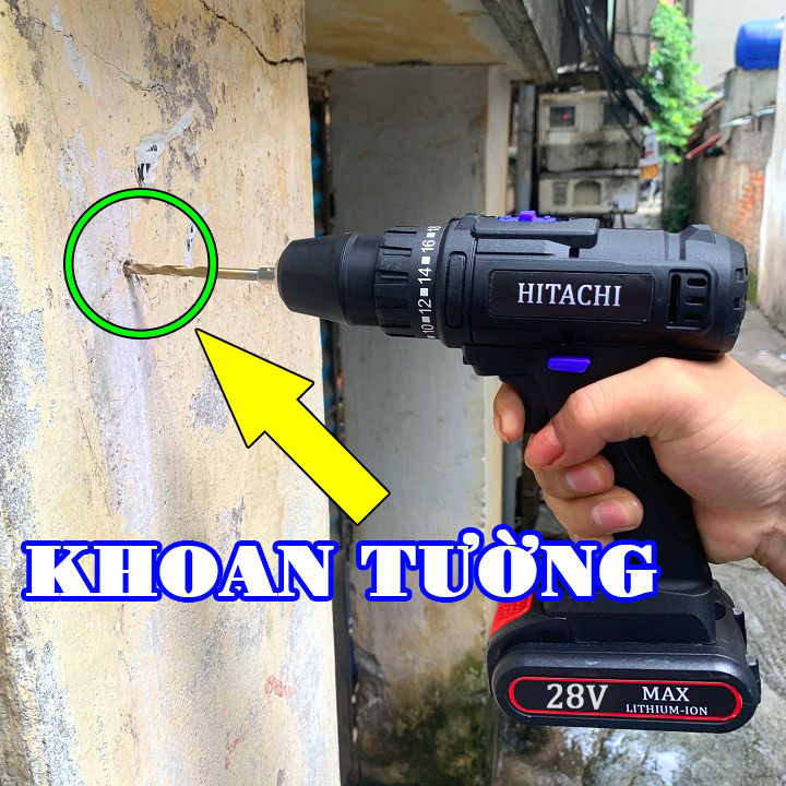 Khoan Pin Hitachi 28v siêu mạnh