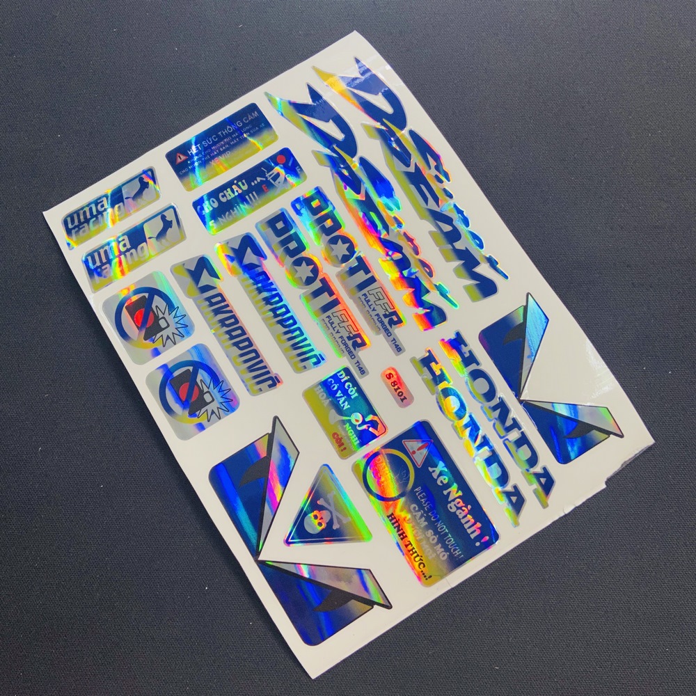 [HCM]TEM LOGO MẠ CROM CHO XE DREAM SIÊU BÓNG NHIỀU LOGO CAO CẤP