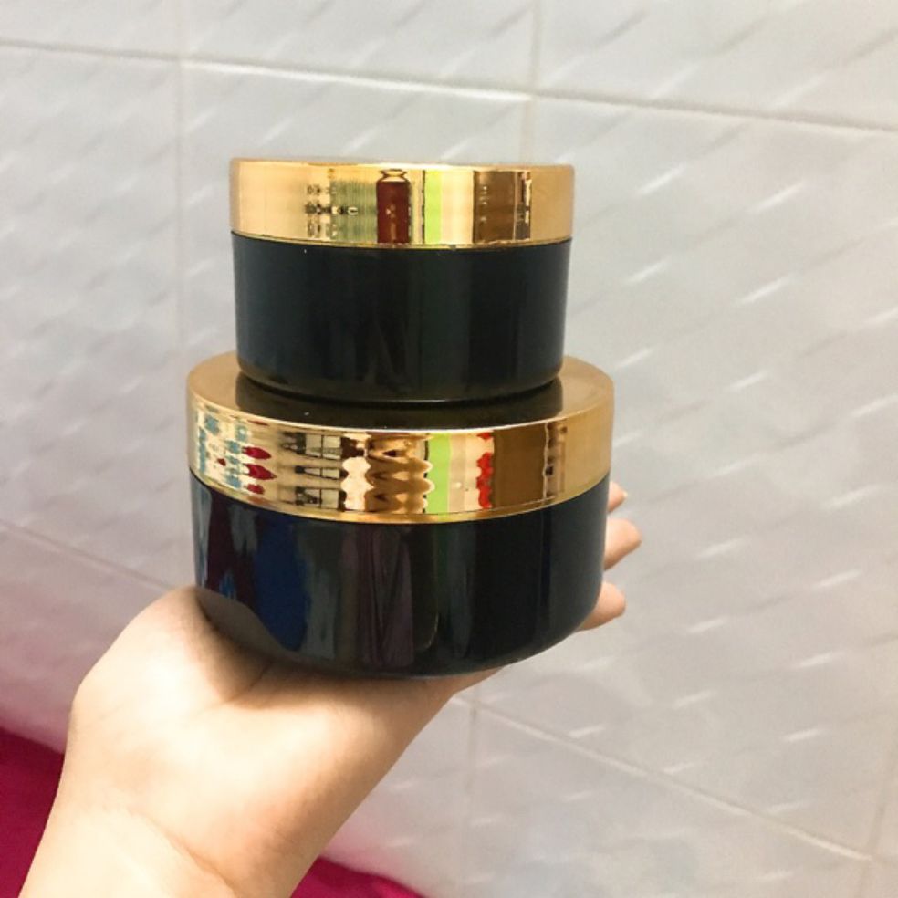 HỦ ĐỰNG KEM BODY NẮP XI VÀNG 250gr