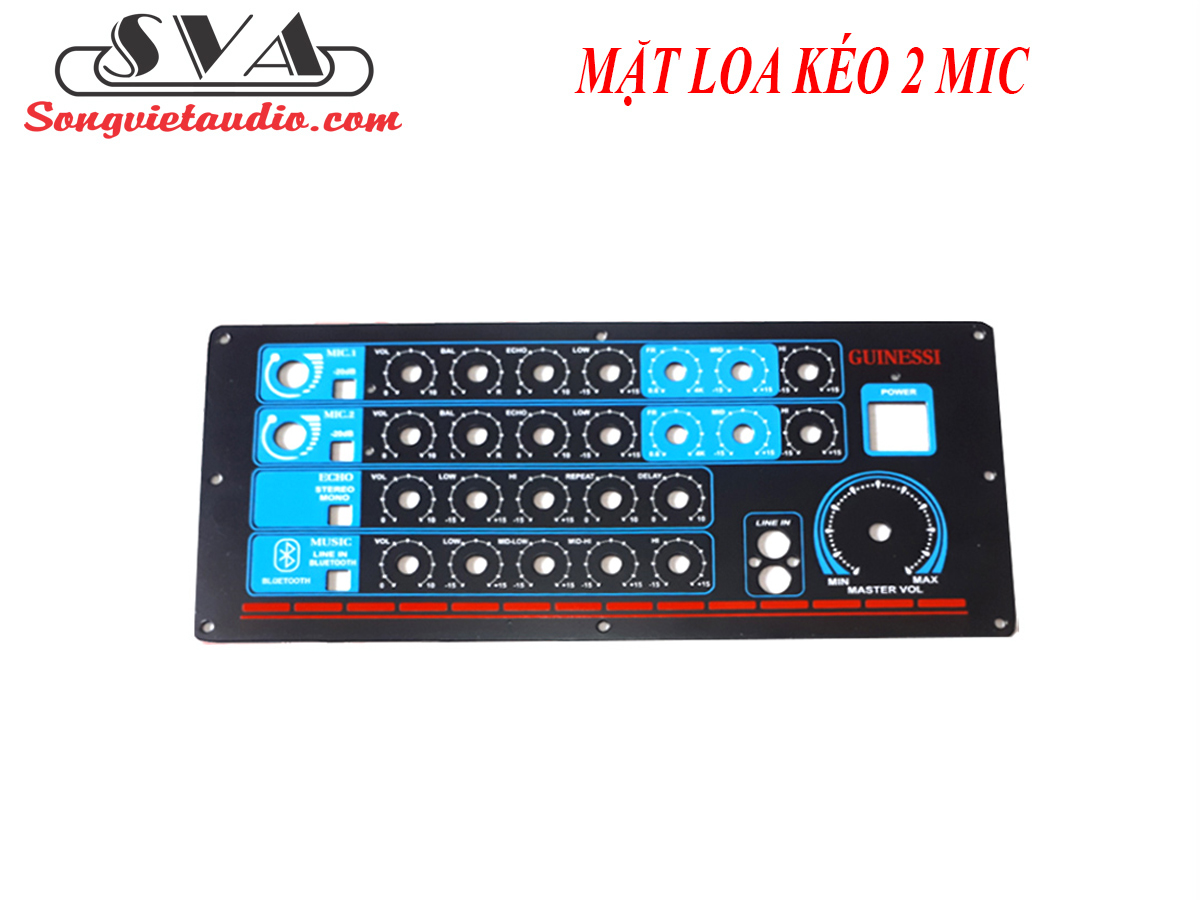 MẶT SẮT LOA KÉO 2 MIC 7 - 1 MẶT