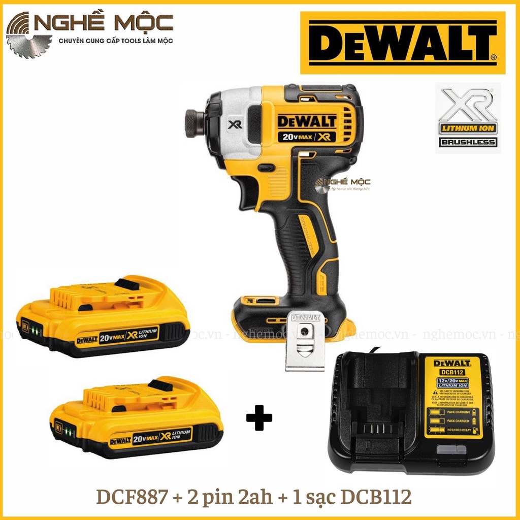 Bộ Máy Bắt Vít Dewalt Dcf887 Chính Hãng Nghề Mộc