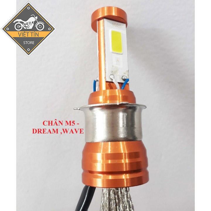 ĐÈN PHA LED CYT 2 TIM LED TRẮNG KC13 M5 (dùng điện acquy 12v) - Việt Tín