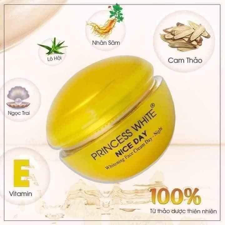 HCMKem dưỡng trắng - giữ ẩm da - se khít chân lông NICE DAY Princess White