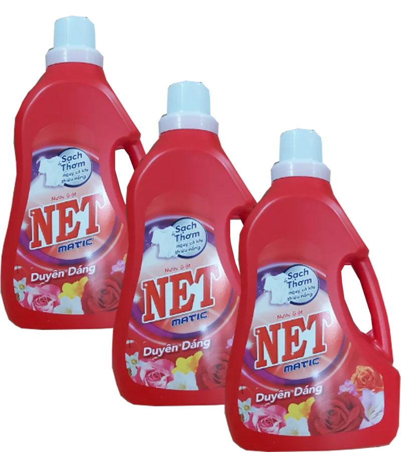 [HCM] Nước Giặt Net Matic  3.3L 4 màu