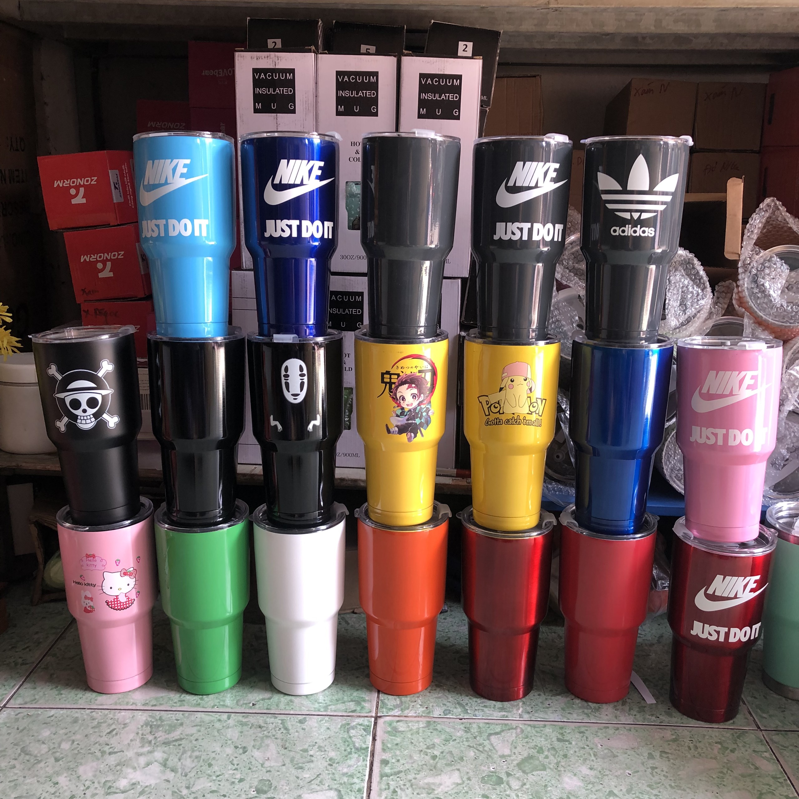 [HCM]|Màu Ngẫu Nhiên| Ly Giữ Nhiệt - Ly Đựng Nước 900ML Inox 304 Cao Cấp (Bộ SP 1 Ly1 Túi 2 Ống Hút1 Cọ Rửa)