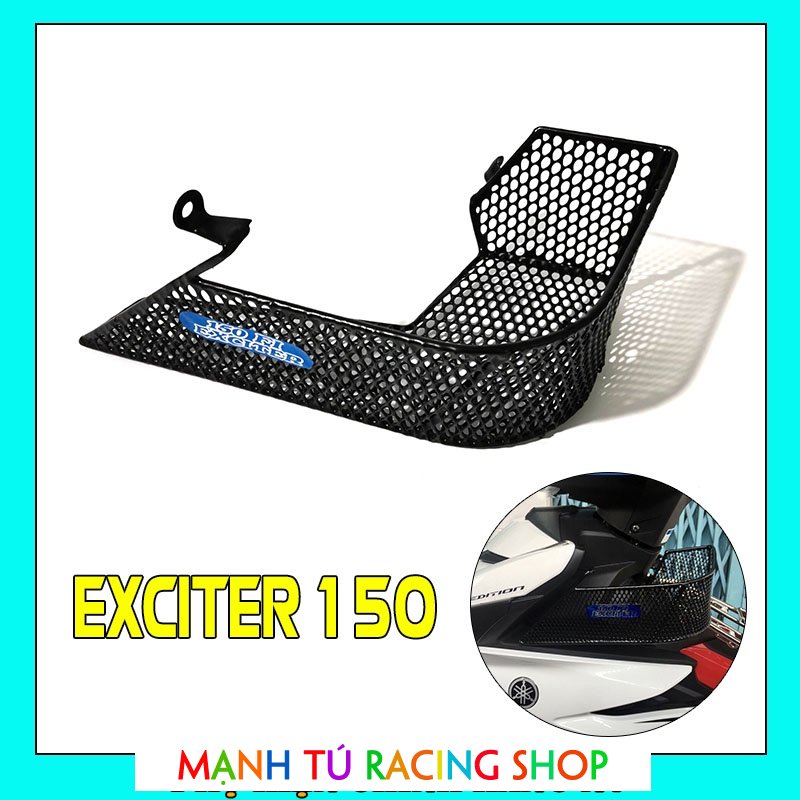Rổ hông Exciter 150, Ex 150 đựng đồ tiện lợi, giỏ hông xe máy thép nhúng nhựa chắc chắn