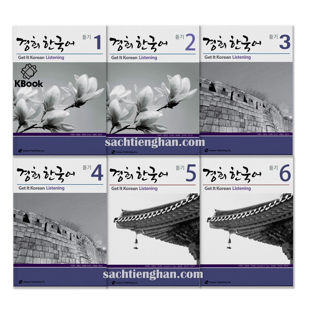 Combo Kyung Hee Listening (Episodes 1-6) - Kyung Hee Korean Listening 1-6 (Beautiful Color Version)