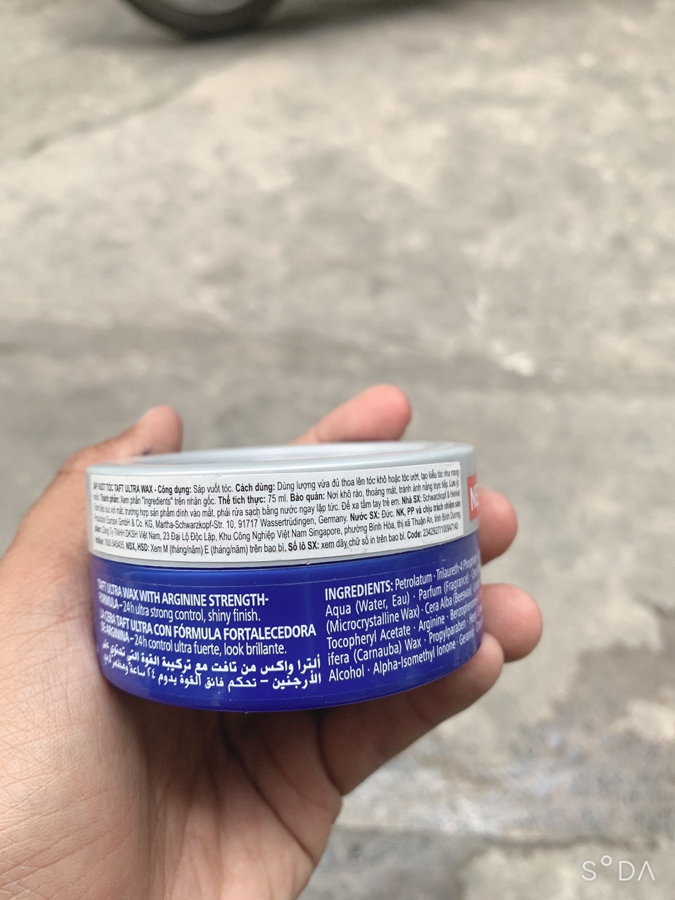 Sáp vuốt tóc Taft nhập khẩu từ Đức Ultra Wax