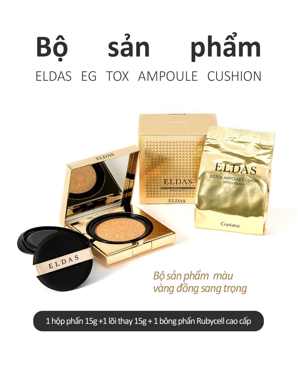 Phấn Nước Coreana Eldas Tặng Kèm Lõi Refill