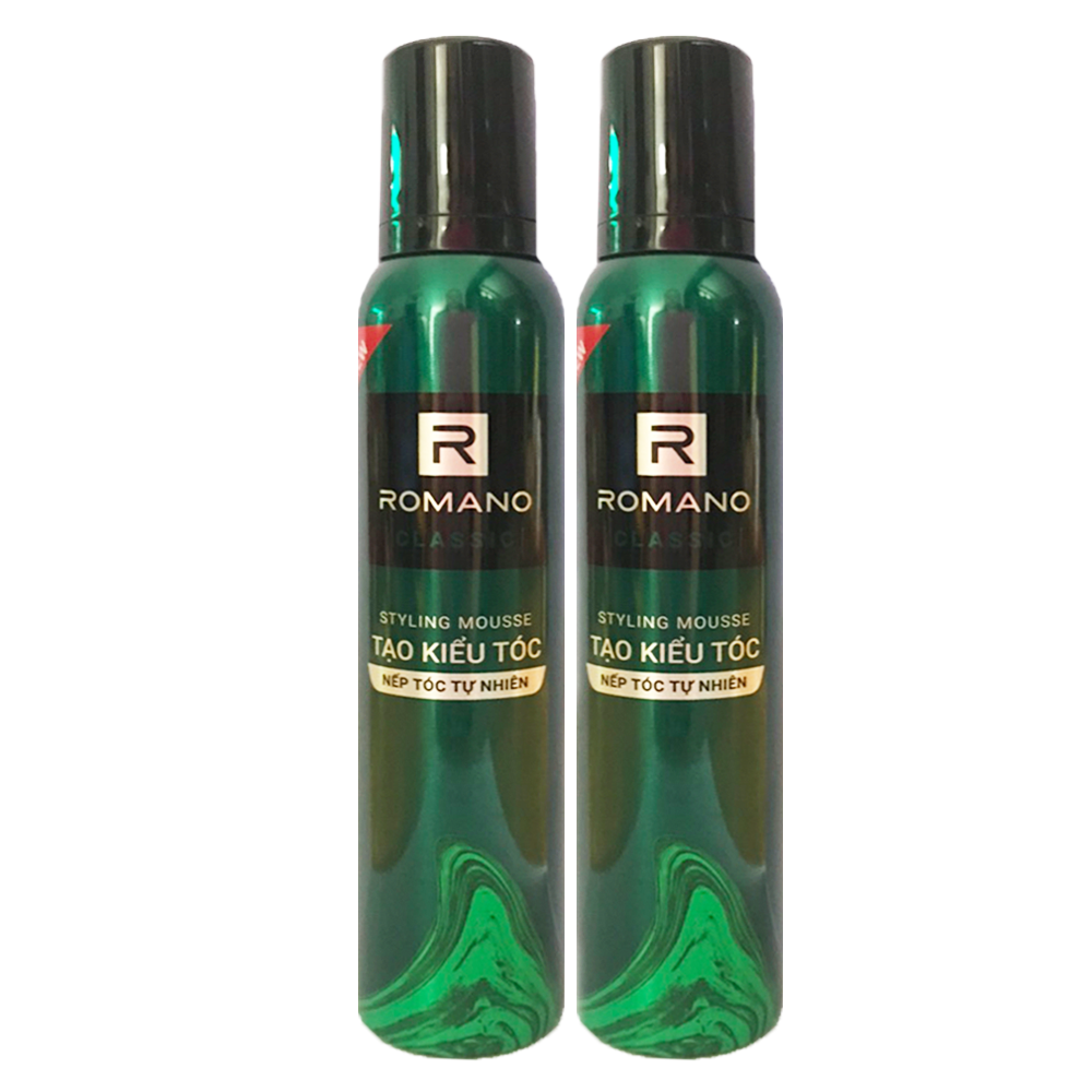 Mousse tạo kiểu tóc nam Romano Classic 175g