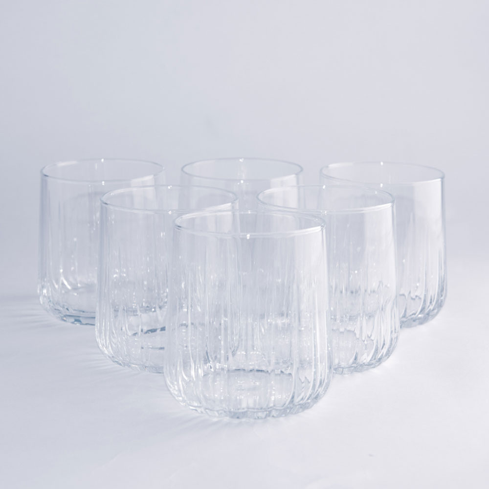 Bình nước thủy tinh Châu âu 2000 ml + 6 ly 310 ml
