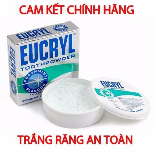 [HCM]Bột tẩy trắng răng Eucryl 50g từ Anh Quốc Mẫu mới