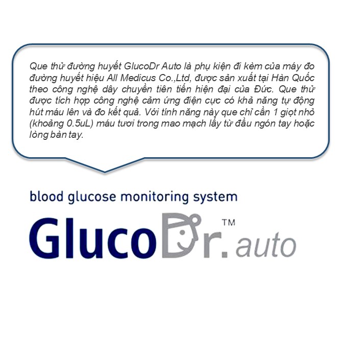Que thử đường huyết Gluco Dr Auto (Hàn Quốc)