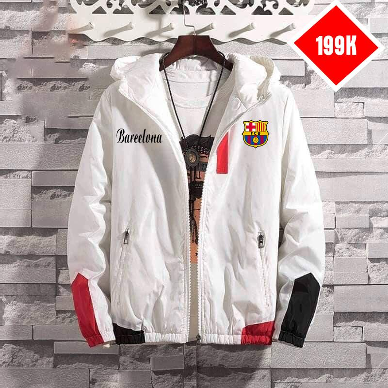 Áo khoác gió CLB Barca đủ màu