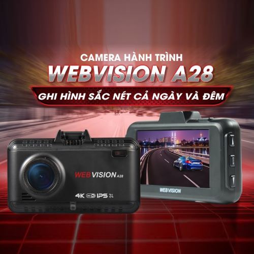 [HCM][Hỗ Trợ Lắp Đặt Miễn Phí Tận Nơi] CAMERA HÀNH TRÌNH 4K WEBVISION A28