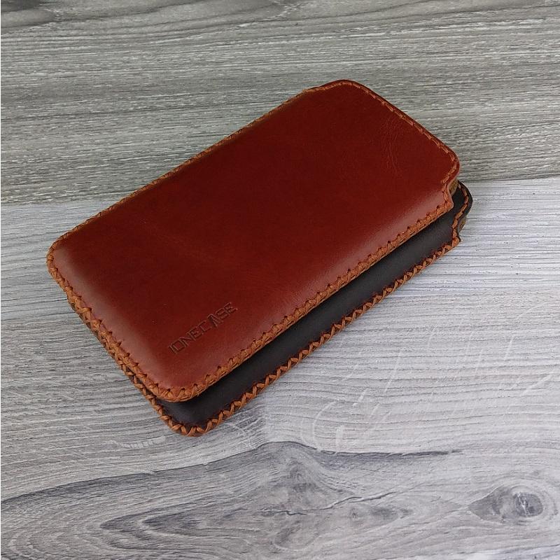 Bao Da Rút Iphone 6 Plus/6S Plus Da Bò Sáp