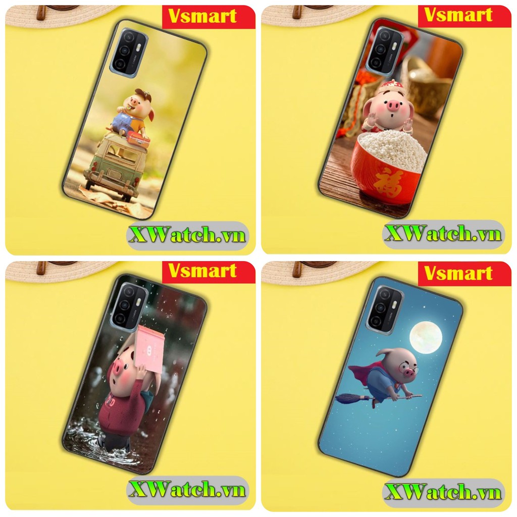 Ốp lưng dẻo tpu vsmart star 5 active 1 vsmart joy1 vsmart active 1+ vsmart joy1+ vsmart live in hình heo p3