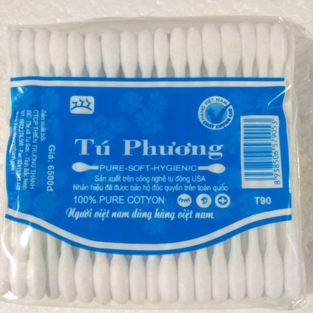 Gói tăm bông ngoáy tai người lớn Tú Phương, bông tăm ngoáy tai Tú Phương
