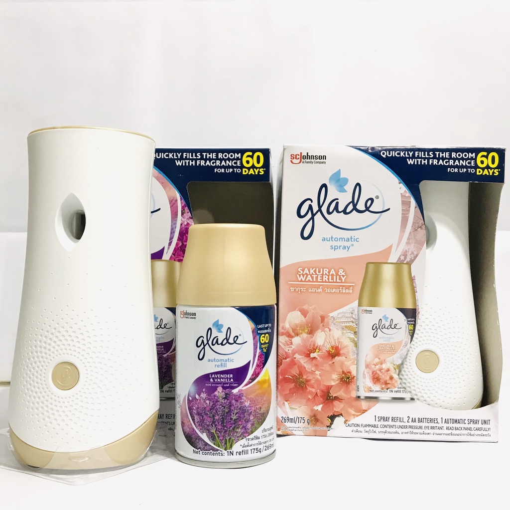 Máy Xịt Phòng Tự Động GLADE 3in1 (có thể chọn mùi hương)