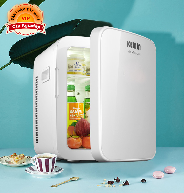 Tủ lạnh mini oto xe hơi hàng hiệu KEMIN 16L dùng cả trong nhà và xe hơi