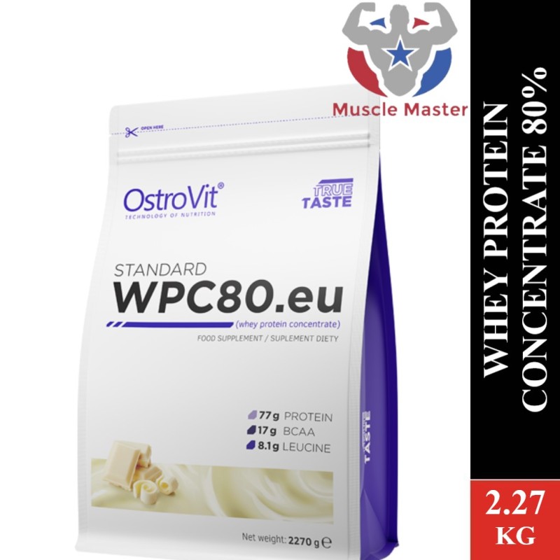 [TẶNG BÌNH] Thực Phẩm Bổ Sung Tăng Cơ Ostrovit WPC80.eu Whey Protein Concentrate 2.27kg nhập khẩu