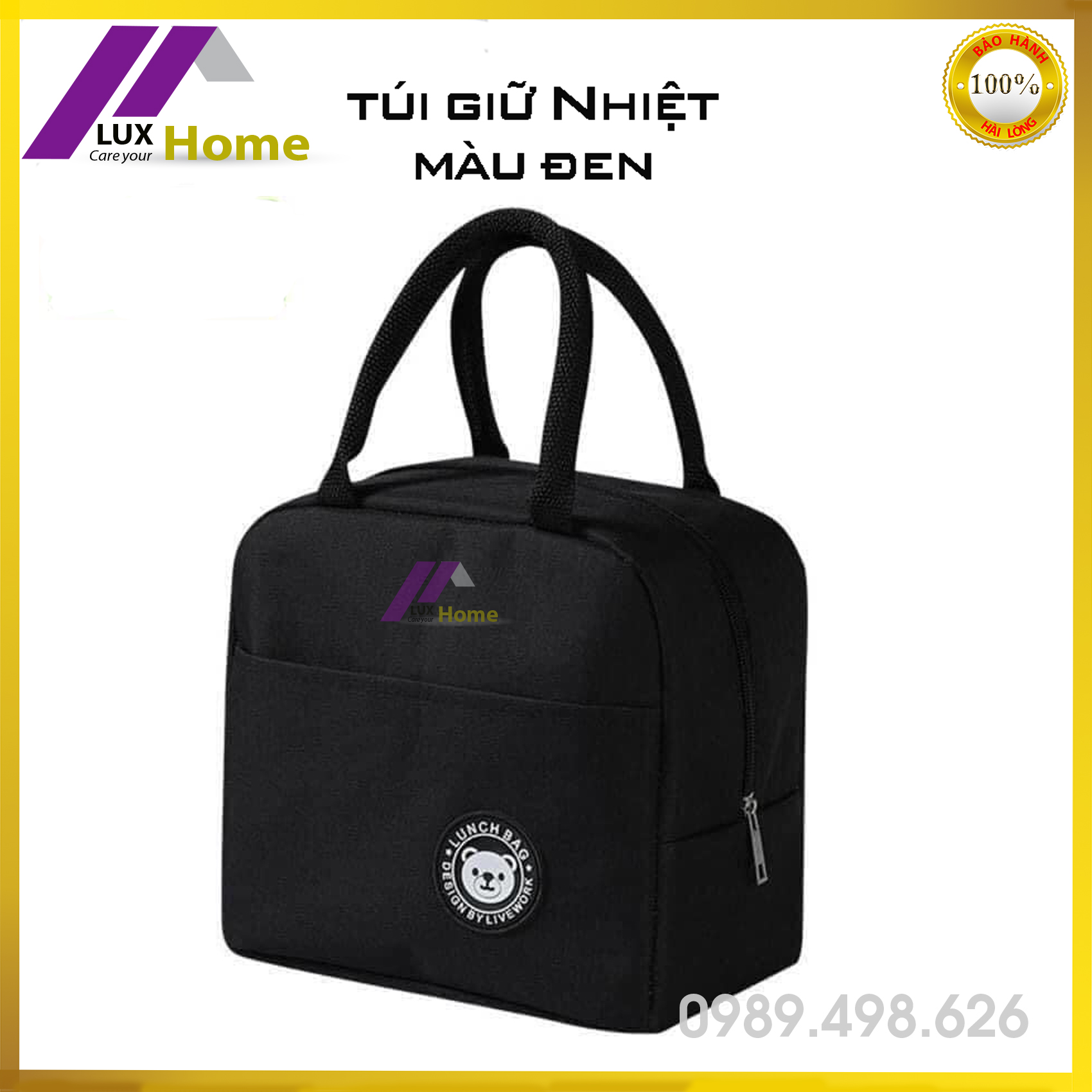 Túi giữ nhiệt đựng hộp cơm, chống thấm nước