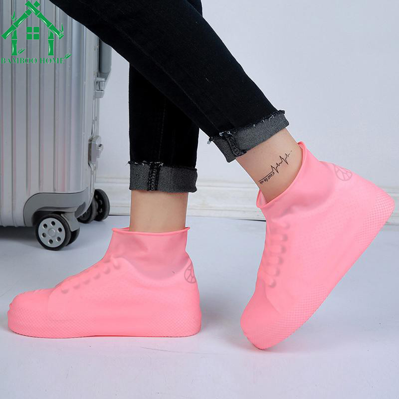Ủng bọc giày đi mưa nam nữ, ủng cao su đi mưa free size