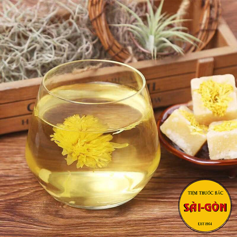 20 viên trà hoa cúc đường phèn mật ong
