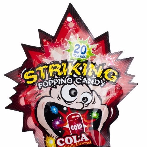 Kẹo Nổ Striking Hong Kong Popping Candy Vị Cola Gói 30g