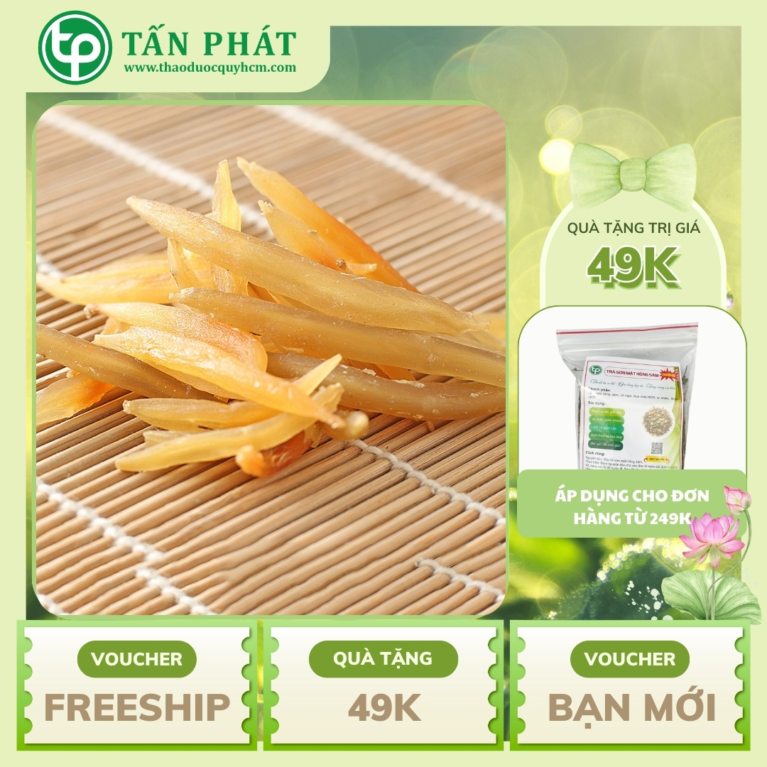 [Hàng mới về] Thiên môn đông khô 500g - Tấn Phát - Chuyên dùng để hỗ trợ người bị đái tháo đường
