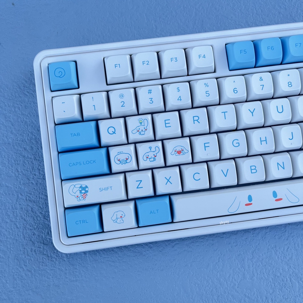 124 Keys Keycaps XDA Profile Cute Anime PBT DYE-SUB Mechanical Keyboard Keycap Set