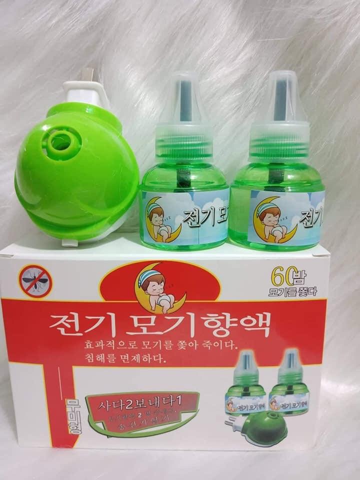 Đèn đuổi muỗi bằng tinh dầu Hàn Quốc + 2 lọ tinh dầu