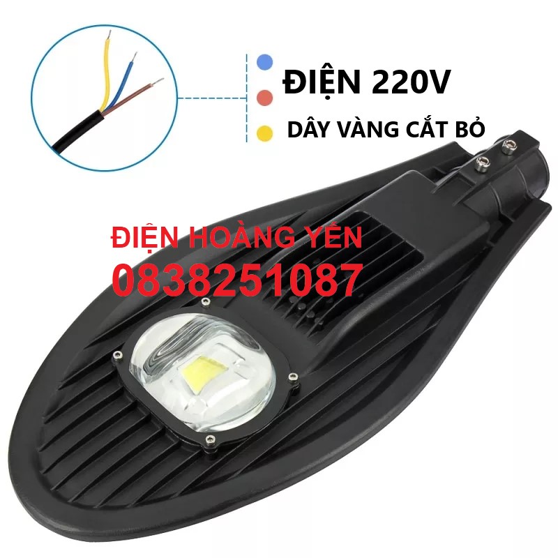 Đèn đường LED 50W kiểu chiếc Lá