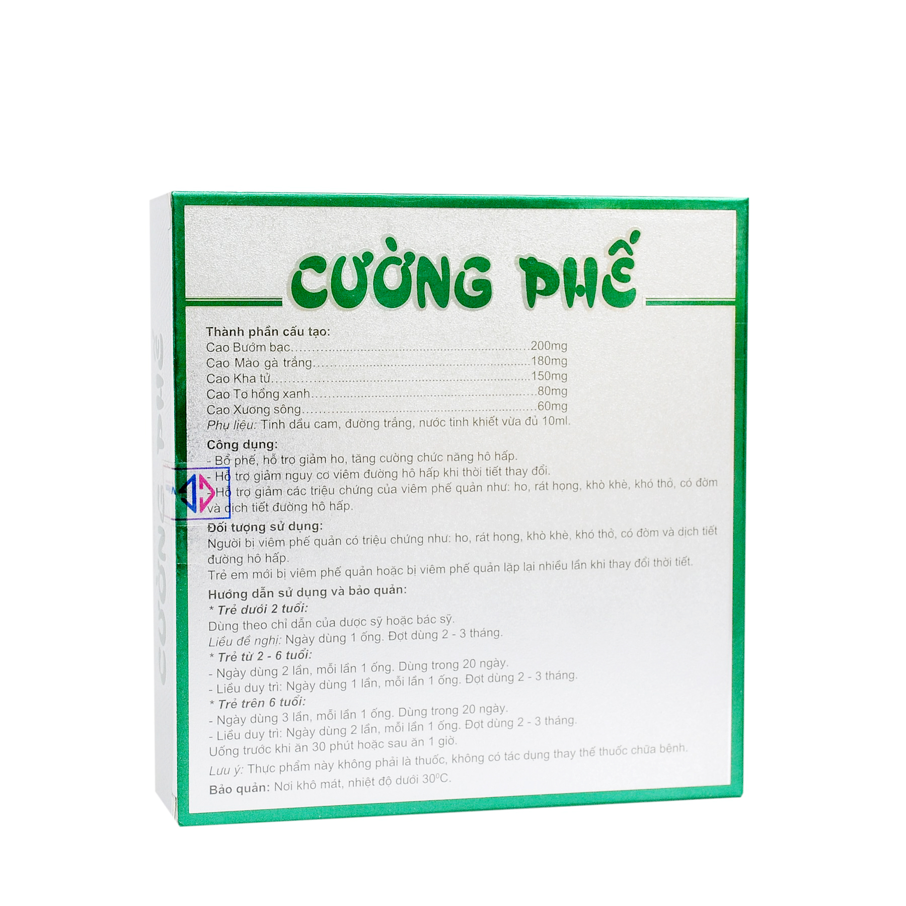 Cường Phế - Hộp 10 ống