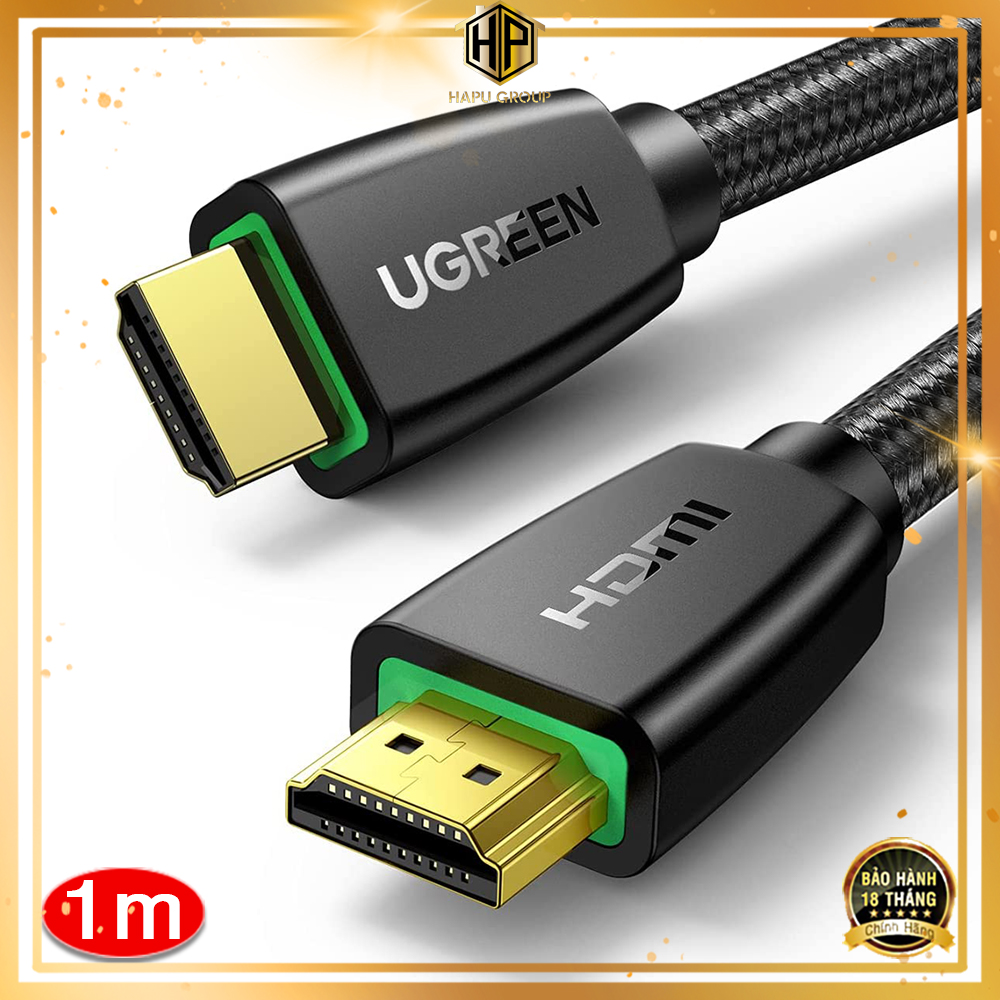 Cáp HDMI 2.0 Ugreen HD118 dây bọc dù hỗ trợ 3D, 4K cao cấp - Hapugroup